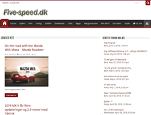 Tablet Screenshot of five-speed.dk
